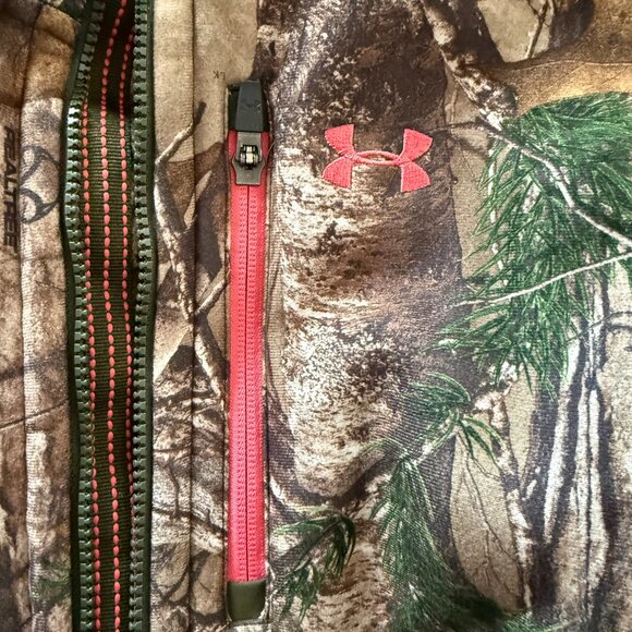 Under Armour Realtree Camo Hunting Jacket & Pants Set Women’s Medium - Picture 2 of 5